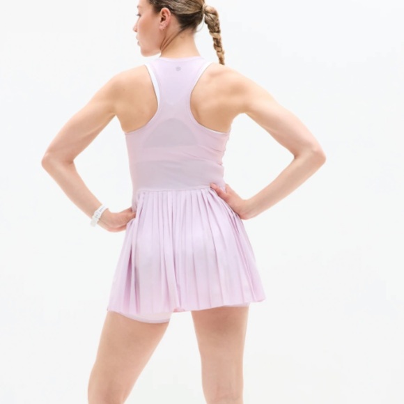 Athleta Light Pink Tennis Dress, Lightweight tennis dress, lilac dress - Picture 4 of 5